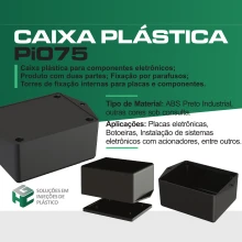 Caja Plástica para Circuitos Electrónicos Pi-075
