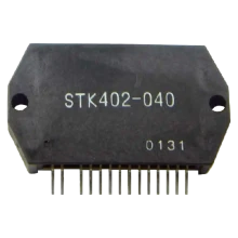 Nome otimizado: STK402-040N Amplificador de ÁudioDetalhes do produto: Amplificador de áudio STK402-040N de alta qualidade e desempenho, ideal para aplicações de áudio em sistemas de som e equipamentos eletrônicos. Oferece potência de saída de 40W e baixa distor