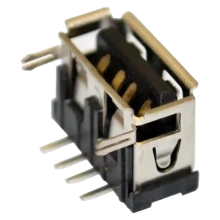 Conector USB Original Negro 10mm (02 Garras) 90 Grados - Varios Modelos