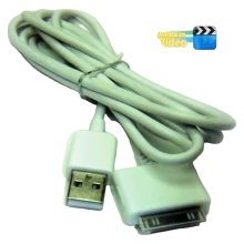 Cable USB para iPod de 1.2 metros en color blanco