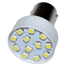 Lâmpada LED 12V Branca para Luz de Freio, Ré e Lanternas com 12 LEDs