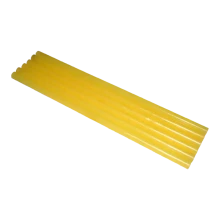 Palo de silicona amarillo para pistola de pegamento caliente - 30cm, 11mm (unidad)