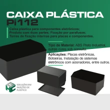 Caja Plástica para Circuitos Electrónicos Pi-112