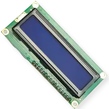 Display LCD 16x2 com Backlight Azul e Pinos Soldados