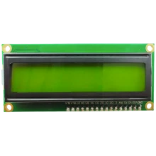 Pantalla LCD 16x2 con retroiluminación verde y conexión I2C soldada
