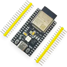 Módulo ESP32 Devkitc Wroom-32E 16M USB Tipo-C com LED W2812B e 38 pinos