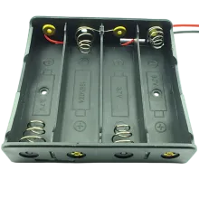 Soporte de baterías 18650 en serie con cable de conexión