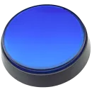 Botão Arcade Iluminado Azul de 60mm