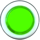 Botão de Acrílico para Arcade Raspberry - Verde Brilhante