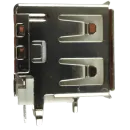 Conector USB Fêmea 90° com Trava Vertical