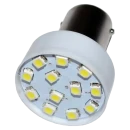 Lâmpada LED 12V Branca para Luz de Freio, Ré e Lanternas com 12 LEDs
