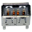 Conector USB Pioneer Original Transparente - 10mm (04 Garras-Terminais Centrais)