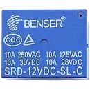 Relê Benser 12V 10A - Relé de Potência de 12 Volts e 10 Amperes