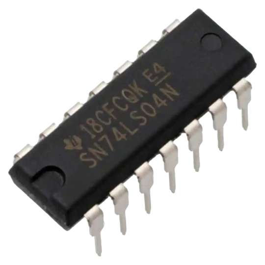Nome otimizado: CI 74LS04 - Circuito Integrado Hex Inverter 14-PinosDetalhes do produto: O CI 74LS04 é um circuito integrado que possui seis portas inversoras de alta velocidade. Ele é encapsulado em um invólucro de 14 pinos e é amplamente utilizado em aplicações eletrô