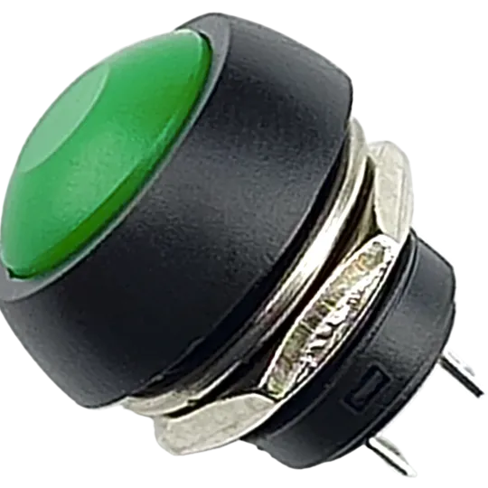 Botão Push Button 12mm à Prova DÁgua - Verde